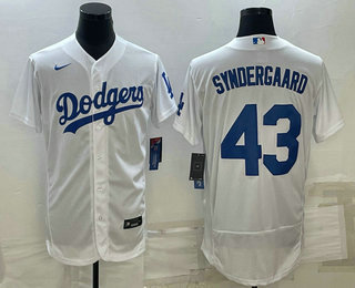 Men's Los Angeles Dodgers #43 Noah Syndergaard White Flex Base Stitched Baseball Jersey,We sell and wholesale Men's Los Angeles Dodgers #43 Noah Syndergaard White Flex Base Stitched Baseball Jersey on line form chian!